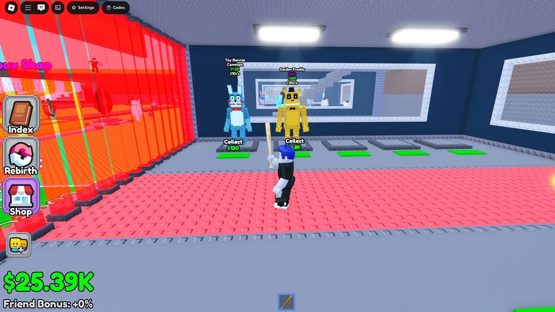 Animatronics earning money inside the base (Image via Roblox)